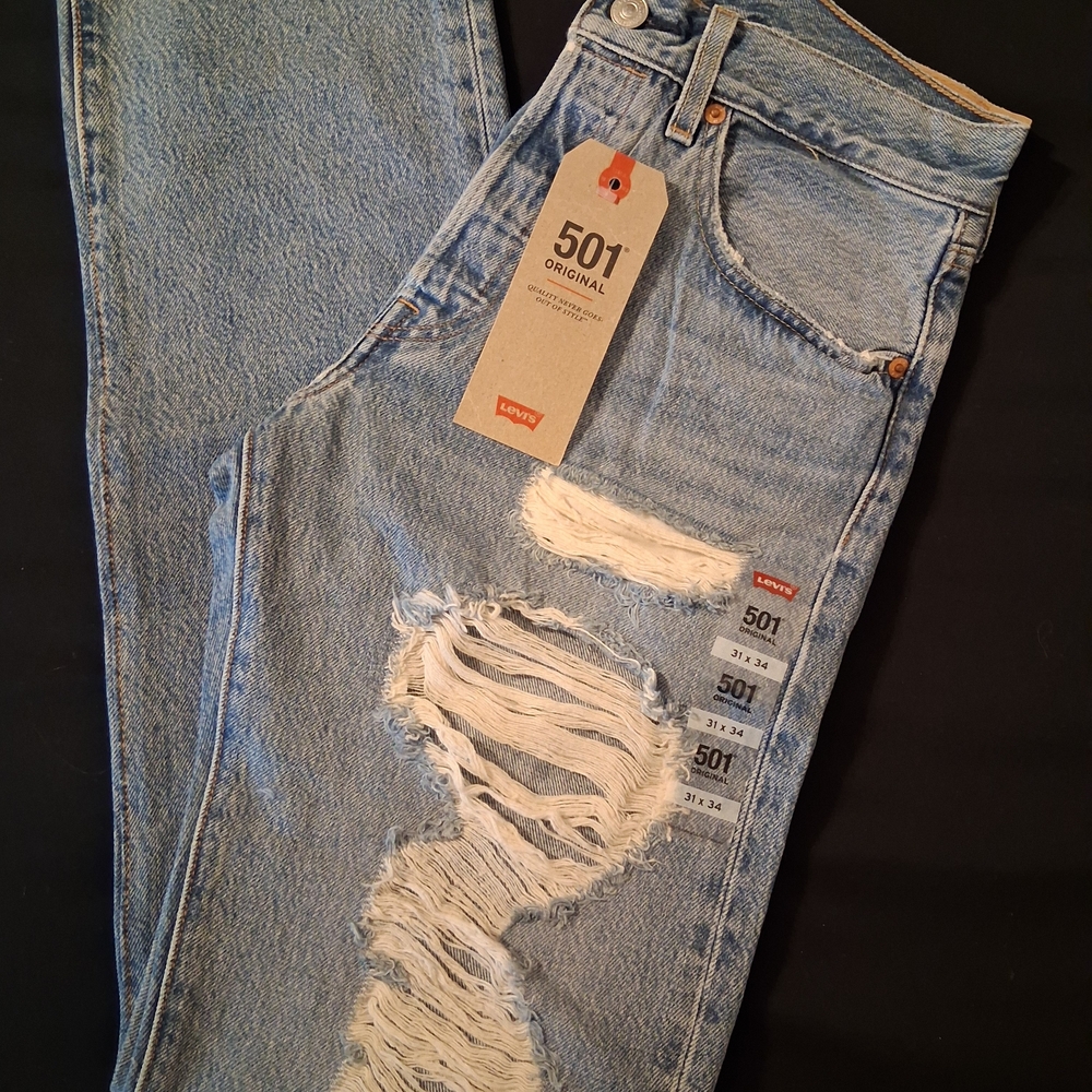Levi's 501 Light Blue Straight Men's Jeans